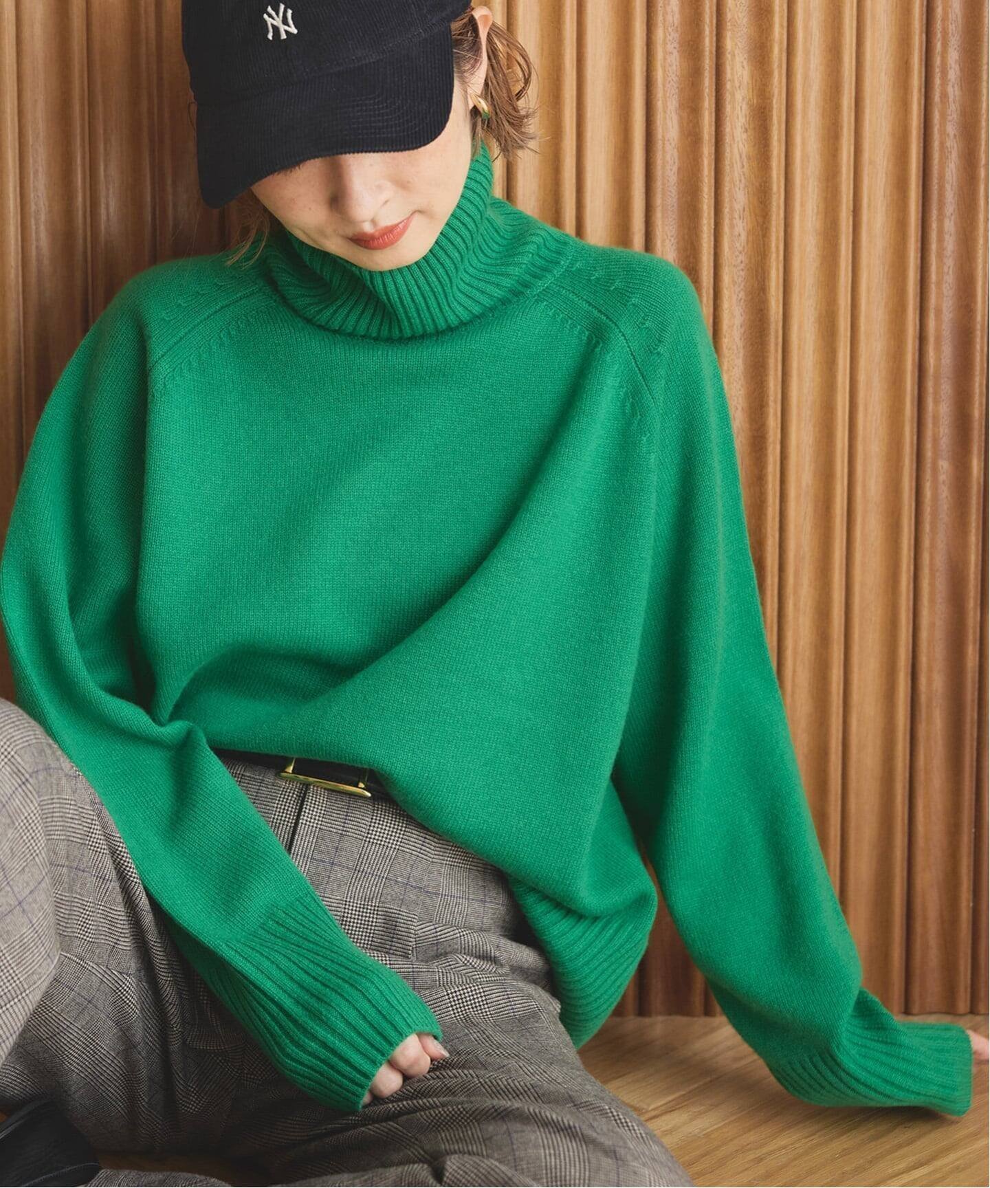 【スピック&スパン/Spick & Span】のウールカシミヤ ラグランタートルニット インテリア・キッズ・メンズ・レディースファッション・服の通販 founy(ファニー) ファッション Fashion レディースファッション Fashion for Women トップス・カットソー Cut & Sew Tops ニット Knit Tops & Sweaters イエロー Yellow オレンジ Orange シンプル Simple, Minimal スリーブ Sleeve, Long Sleeve / Short Sleeve タートル Turtleneck, Turtle Collar タートルネック Turtleneck, High Neck 冬 Winter / This Winter グリーン|ID: prp329100004793548 ipo3291000000034781304