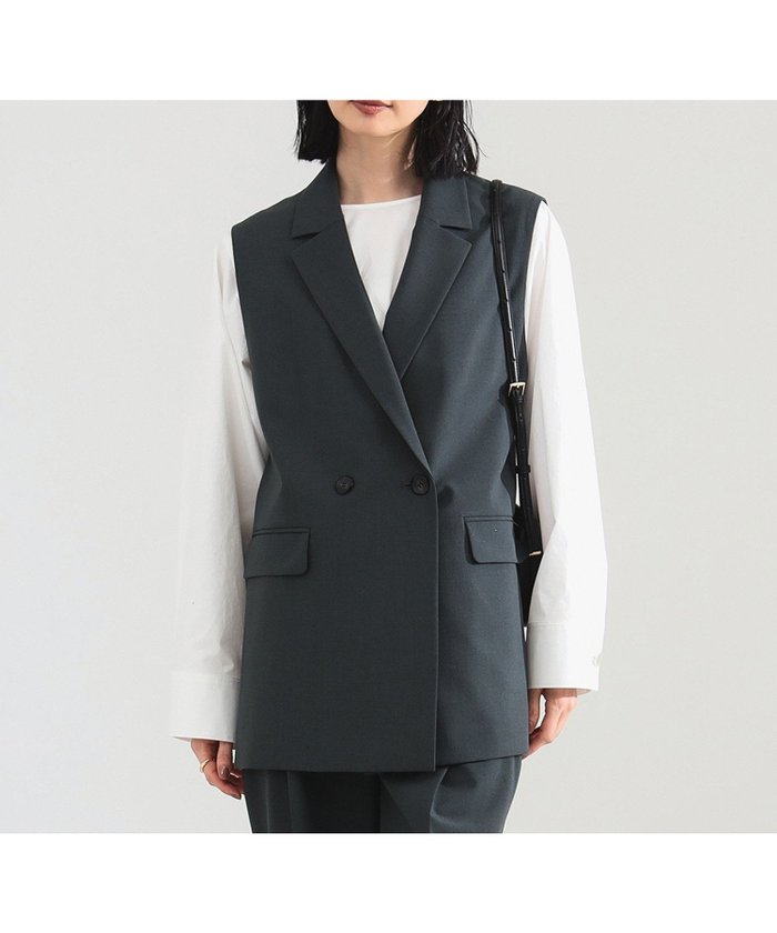 【デミルクス ビームス/Demi-Luxe BEAMS】の【10/23新規値下げ】【ビームスの百名品】トロピカル 2ボタン ジレ レイヤード インテリア・キッズ・メンズ・レディースファッション・服の通販 founy(ファニー) https://founy.com/ ファッション Fashion レディースファッション Fashion for Women アウター Coat / Outerwear Collection トップス・カットソー Cut & Sew Tops ベスト&ジレ / 重ね着スタイル Vests & Gilets おすすめ Recommended / Our Picks カットソー Cut and Sewn Top セットアップ Set-Up, Coordinated Outfit ノースリーブ Sleeveless, No-Sleeve マニッシュ Mannish, Boyish 夏 Summer |ID: prp329100004793552 ipo3291000000034781329