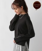 【グローバルワーク/GLOBAL WORK】のメルティ袖ボタンスタンドプルオーバー/139318 ブラック09|ID: prp329100004793558 ipo3291000000034781366