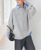 【スピック&スパン/Spick & Span】のモヘヤ混ルーズニット 人気、トレンドファッション・服の通販 founy(ファニー) ファッション Fashion レディースファッション Fashion for Women トップス・カットソー Cut & Sew Tops ニット Knit Tops & Sweaters おすすめ Recommended / Our Picks デニム Denim, Jeans Material ボトム Bottoms, Lower Wear リラックス Relax, Relaxed Fit thumbnail グレーB|ID: prp329100004793570 ipo3291000000034781465