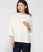 【クロコダイル/CROCODILE】の幾何学模様 ギャザー カットソー 人気、トレンドファッション・服の通販 founy(ファニー) ファッション Fashion レディースファッション Fashion for Women トップス・カットソー Cut & Sew Tops カットソー・ベーシックTシャツ Cut-and-Sewn Tops / Stretch Tees & Basics インナー Innerwear カットソー Cut and Sewn Top ギャザー Gathered, Ruffled ジャケット Jacket, Outerwear エレガント 上品 Elegant thumbnail アイボリー|ID: prp329100004793576 ipo3291000000034961528