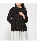 【クロコダイル/CROCODILE】の幾何学模様 ギャザー カットソー 人気、トレンドファッション・服の通販 founy(ファニー) ファッション Fashion レディースファッション Fashion for Women トップス・カットソー Cut & Sew Tops カットソー・ベーシックTシャツ Cut-and-Sewn Tops / Stretch Tees & Basics インナー Innerwear カットソー Cut and Sewn Top ギャザー Gathered, Ruffled ジャケット Jacket, Outerwear エレガント 上品 Elegant thumbnail ブラック|ID: prp329100004793576 ipo3291000000034961530