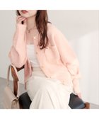 【ナチュラルクチュール/natural couture】のスフレヤーン金釦ポケ付きカーディガン ピンク|ID: prp329100004793598 ipo3291000000034781689