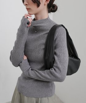 【セレクトモカ/SELECT MOCA】のニュアンスリブプチハイネックトップス 人気、トレンドファッション・服の通販 founy(ファニー) ファッション Fashion レディースファッション Fashion for Women トップス・カットソー Cut & Sew Tops シンプル Simple, Minimal スラックス Slacks, Dress Pants デニム Denim, Jeans Material |ID:prp329100004793616