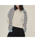 【ジーナシス/JEANASiS】のBorder Bolero Cardigan ブルー系その他|ID: prp329100004793645 ipo3291000000034781960