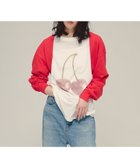 【ジーナシス/JEANASiS】のBorder Bolero Cardigan レッド|ID: prp329100004793645 ipo3291000000034781962