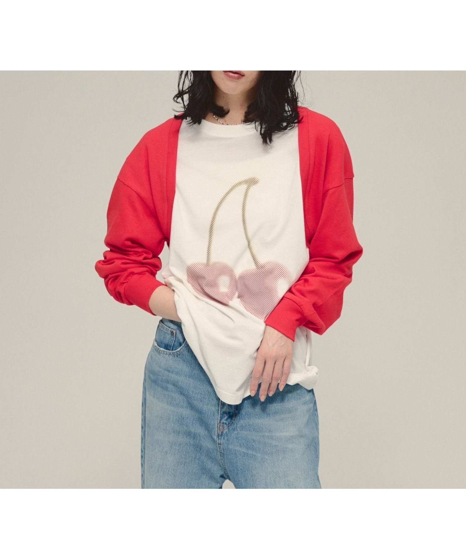 【ジーナシス/JEANASiS】のBorder Bolero Cardigan インテリア・キッズ・メンズ・レディースファッション・服の通販 founy(ファニー) 　ファッション　Fashion　レディースファッション　Fashion for Women　トップス・カットソー　Cut & Sew Tops　カーディガン・羽織り　Layered Style Cardigans　おすすめ　Recommended / Our Picks　カーディガン　Cardigan, Knitwear　ノースリーブ　Sleeveless, No-Sleeve　ベーシック　Basic, Essential　ボレロ　Bolero, Short Cardigan　ボーダー　Border, Stripe　無地　Plain, Solid Color　秋　Autumn　レッド|ID: prp329100004793645 ipo3291000000034781962