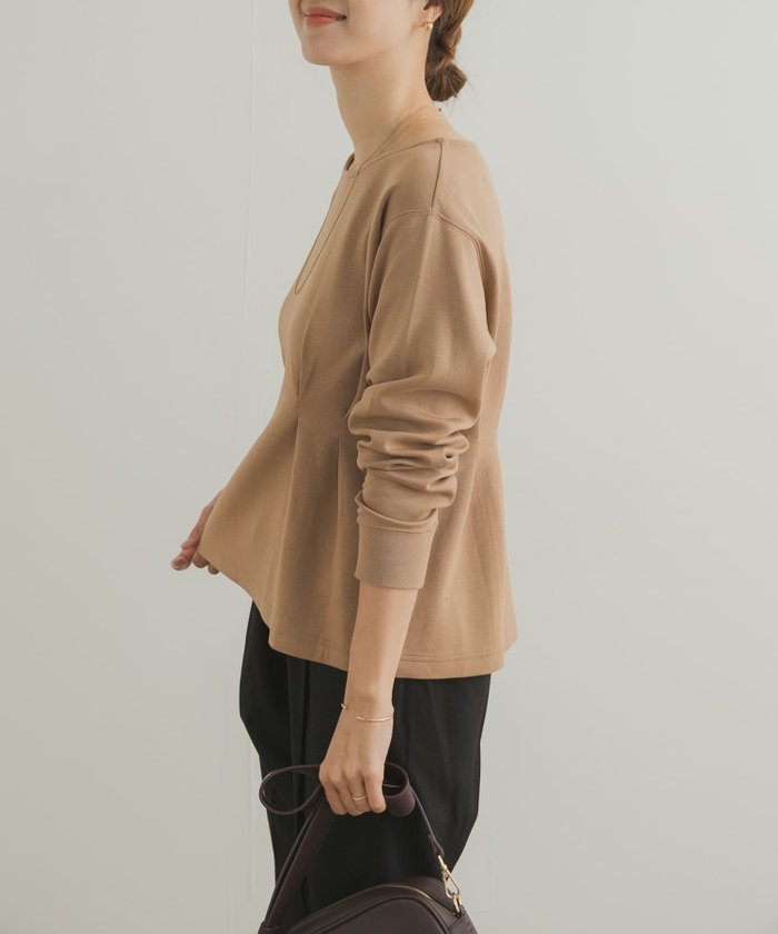 【アーバンリサーチ ドアーズ/URBAN RESEARCH DOORS】のライトダンボールウエストタックプルオーバー インテリア・キッズ・メンズ・レディースファッション・服の通販 founy(ファニー) https://founy.com/ ファッション Fashion レディースファッション Fashion for Women トップス・カットソー Cut & Sew Tops カジュアルプルオーバー・ニットトップス Pullovers & Knit Tops / Casual Pullovers 2025年 2025 2025-2026秋冬・A/W Autumn/Winter 2025–26 AW25–26 冬 Winter / This Winter なめらか Smooth, Silky Texture コーデュロイ Corduroy, Cord Fabric デニム Denim, Jeans Material ボトム Bottoms, Lower Wear リラックス Relax, Relaxed Fit エレガント 上品 Elegant A/W・秋冬 Autumn/Winter |ID: prp329100004793653 ipo3291000000034781992