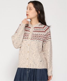 【クロコダイル/CROCODILE】のフェアアイル柄 ニットカーディガン 人気、トレンドファッション・服の通販 founy(ファニー) ファッション Fashion レディースファッション Fashion for Women トップス・カットソー Cut & Sew Tops ニット Knit Tops & Sweaters カーディガン・羽織り Layered Style Cardigans カーディガン Cardigan, Knitwear |ID:prp329100004793657