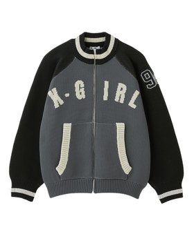 【エックスガール/X-girl】のX-girl/STADIUM KNIT JACKET 人気、トレンドファッション・服の通販 founy(ファニー) ファッション Fashion レディースファッション Fashion for Women アウター Coat / Outerwear Collection レディースジャケット・軽アウター Jackets トップス・カットソー Cut & Sew Tops ニット Knit Tops & Sweaters ガーリー Girly, Feminine Style ジャケット Jacket, Outerwear 長袖 Long Sleeve, Full Sleeve フロント Front, Front Design ミニスカート Mini Skirt, Short Skirt A/W・秋冬 Autumn/Winter おすすめ Recommended / Our Picks |ID:prp329100004793663