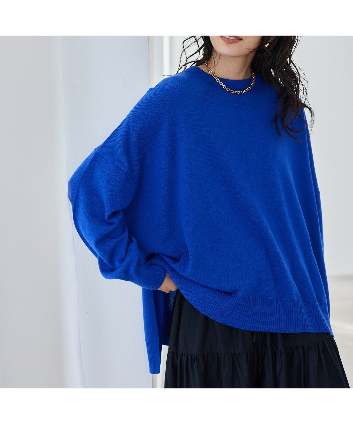 【バンヤードストーム/BARNYARDSTORM】のハイゲージクルーポンチョニット【WEB限定カラー】 人気、トレンドファッション・服の通販 founy(ファニー) ファッション Fashion レディースファッション Fashion for Women アウター Coat / Outerwear Collection ポンチョ・ケープコート Ponchos & Capes トップス・カットソー Cut & Sew Tops ニット Knit Tops & Sweaters おすすめ Recommended / Our Picks イエロー Yellow シンプル Simple, Minimal スリット Slit, Slit Detail デニム Denim, Jeans Material ドレープ Drape, Draping Fabric 人気 Popular, Best Seller 防寒 Cold Protection, Winter-Ready other-1|ID: prp329100004793669 ipo3291000000034929064