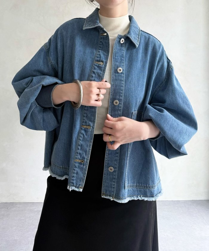 【ビアズリー/BEARDSLEY】の袖リブGジャン《FRIPIER》 インテリア・キッズ・メンズ・レディースファッション・服の通販 founy(ファニー) https://founy.com/ ファッション Fashion レディースファッション Fashion for Women アウター Coat / Outerwear Collection インディゴ Indigo Denim インナー Innerwear ジャケット Jacket, Outerwear ダメージ Distressed, Destroyed デニム Denim, Jeans Material ポケット Pocket, Pocket Detail 再入荷 Restock / Back in Stock おすすめ Recommended / Our Picks |ID: prp329100004793673 ipo3291000000034798542