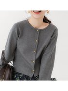 【コカ/COCA】の【新色追加】金ボタンニットカーディガン 人気、トレンドファッション・服の通販 founy(ファニー) ファッション Fashion レディースファッション Fashion for Women トップス・カットソー Cut & Sew Tops ニット Knit Tops & Sweaters カーディガン・羽織り Layered Style Cardigans カーディガン Cardigan, Knitwear クラシカル Classical, Vintage-Inspired コンパクト Compact, Small Size フロント Front, Front Design ポケット Pocket, Pocket Detail ロング Long, Long-Length A/W・秋冬 Autumn/Winter おすすめ Recommended / Our Picks エレガント 上品 Elegant 2025年 2025 2025-2026秋冬・A/W Autumn/Winter 2025–26 AW25–26 thumbnail Gray|ID: prp329100004793726 ipo3291000000034907035