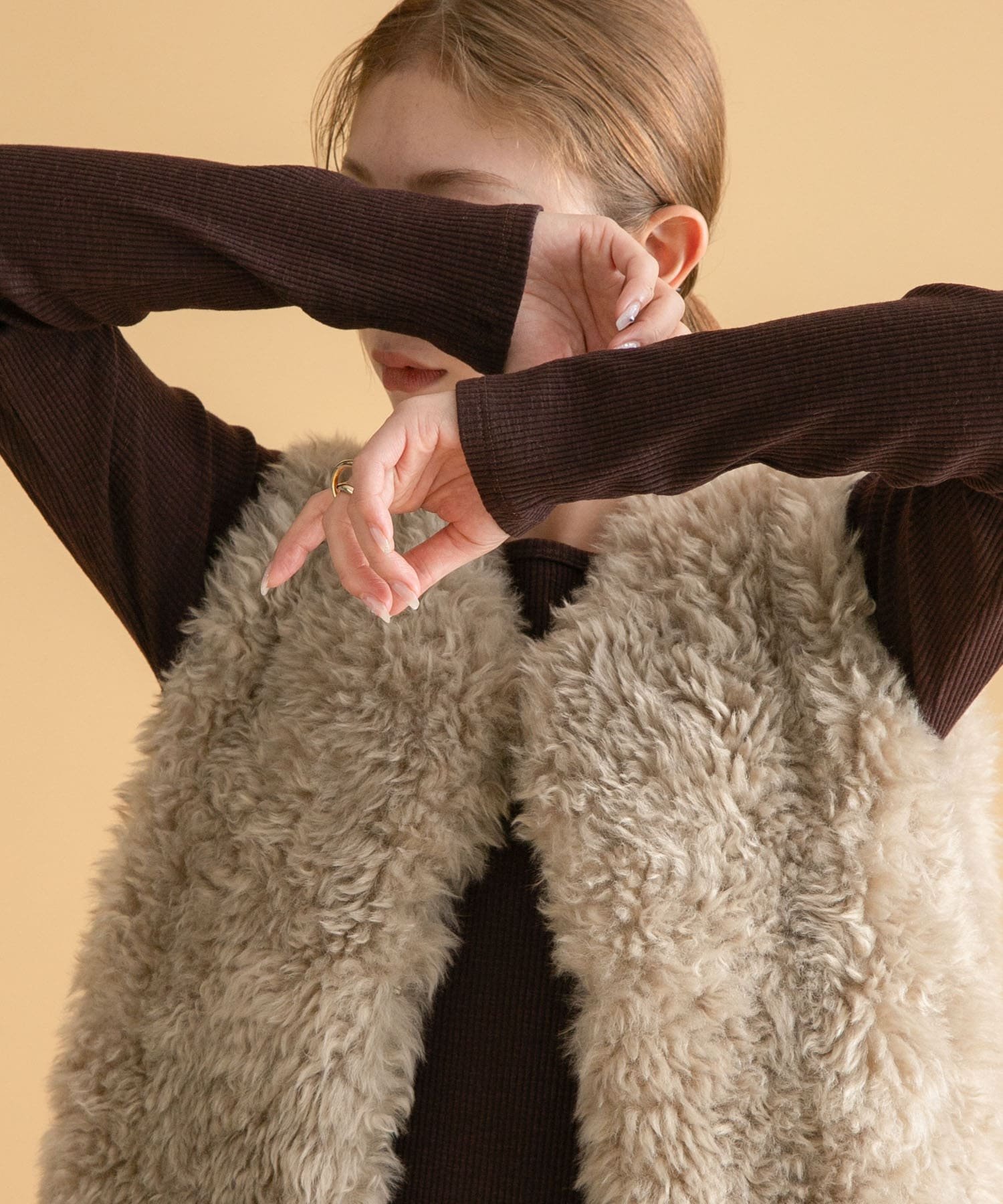 【サニーレーベル/Sonny Label / URBAN RESEARCH】のスラブベーシックロングスリーブTシャツ インテリア・キッズ・メンズ・レディースファッション・服の通販 founy(ファニー) 　ファッション　Fashion　レディースファッション　Fashion for Women　トップス・カットソー　Cut & Sew Tops　シャツ・ブラウス・オフィスカジュアル　Elegant Blouses & Button-Ups　ロングTシャツ・Tシャツ　Longline T-Shirts & Tees　2025年　2025　2025春夏・S/S　Spring/Summer 2025 SS25　おすすめ　Recommended / Our Picks　インナー　Innerwear　カットソー　Cut and Sewn Top　シンプル　Simple, Minimal　フィット　Fit, Slim Fit　ベスト　Vest, Waistcoat　夏　Summer　S/S・春夏　SS, Spring/Summer, Warm Season　ブラウン|ID: prp329100004793729 ipo3291000000034782513