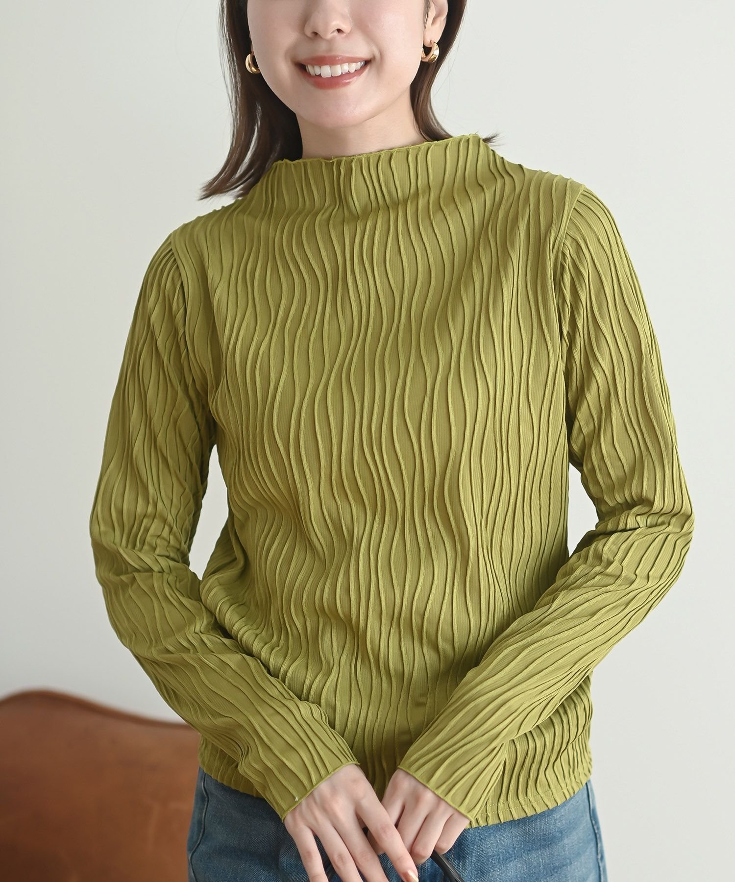 【アールピーエス/rps】のウェーブジャガードハイネックカットソー インテリア・キッズ・メンズ・レディースファッション・服の通販 founy(ファニー) ファッション Fashion レディースファッション Fashion for Women トップス・カットソー Cut & Sew Tops カットソー・ベーシックTシャツ Cut-and-Sewn Tops / Stretch Tees & Basics インナー Innerwear ウェーブ Wavy Pattern シンプル Simple, Minimal フェミニン Feminine, Girly ボトルネック Bottle Neck, Mock Neck 再入荷 Restock / Back in Stock A/W・秋冬 Autumn/Winter マスタード|ID: prp329100004793736 ipo3291000000034890004