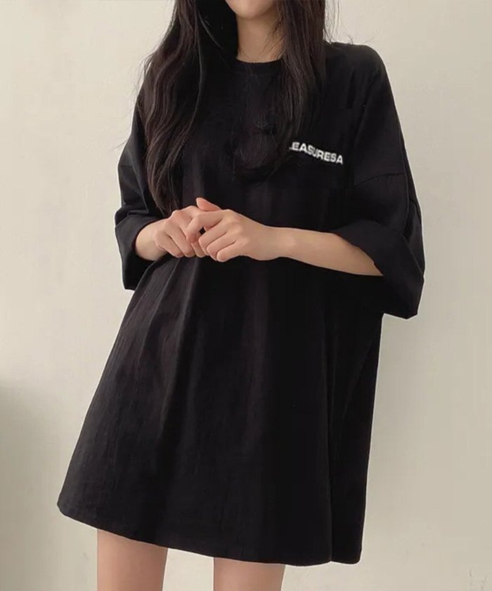 【ミニミニストア/miniministore】のロゴTシャツ ゆったり プルオーバー夏服 インテリア・キッズ・メンズ・レディースファッション・服の通販 founy(ファニー) https://founy.com/ ファッション Fashion レディースファッション Fashion for Women トップス・カットソー Cut & Sew Tops シャツ・ブラウス・オフィスカジュアル Elegant Blouses & Button-Ups ロングTシャツ・Tシャツ Longline T-Shirts & Tees カジュアルプルオーバー・ニットトップス Pullovers & Knit Tops / Casual Pullovers チュニック Tunic, Long Top ベーシック Basic, Essential ロング Long, Long-Length 半袖 Short Sleeve, Half Sleeve 夏 Summer |ID: prp329100004793752 ipo3291000000034848840