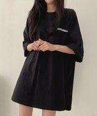 【ミニミニストア/miniministore】のロゴTシャツ ゆったり プルオーバー夏服 ブラック|ID: prp329100004793752 ipo3291000000034848842