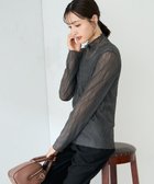 【アー ヴェー ヴェー/a.v.v】のシアーウェーブハイネックカットソー 人気、トレンドファッション・服の通販 founy(ファニー) ファッション Fashion レディースファッション Fashion for Women トップス・カットソー Cut & Sew Tops カットソー・ベーシックTシャツ Cut-and-Sewn Tops / Stretch Tees & Basics インナー Innerwear ウェーブ Wavy Pattern カーディガン Cardigan, Knitwear シアー Sheer, See-Through フィット Fit, Slim Fit ベーシック Basic, Essential 再入荷 Restock / Back in Stock エレガント 上品 Elegant thumbnail ダークグレー|ID: prp329100004793753 ipo3291000000034782685