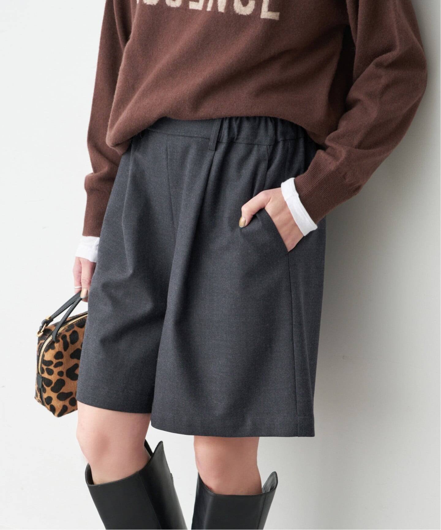 【スピック&スパン/Spick & Span】の《手洗い可》イージーキュロットパンツ インテリア・キッズ・メンズ・レディースファッション・服の通販 founy(ファニー) ファッション Fashion レディースファッション Fashion for Women スカート Skirts キュロット Culottes, Wide Shorts ストレッチ Stretch, Stretchy Fabric リラックス Relax, Relaxed Fit エレガント 上品 Elegant A/W・秋冬 Autumn/Winter グレー|ID: prp329100004793764 ipo3291000000034782744