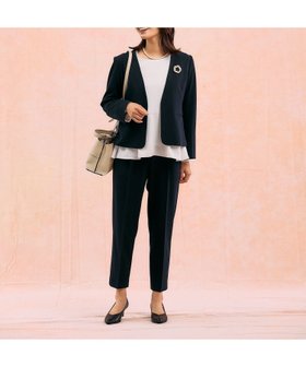 【グローバルワーク/GLOBAL WORK】のスゴラクストレッチVネックジャケット3点セット/581018 人気、トレンドファッション・服の通販 founy(ファニー) ファッション Fashion レディースファッション Fashion for Women アウター Coat / Outerwear Collection レディースジャケット・軽アウター Jackets カフス Cuff Design ジャケット Jacket, Outerwear ジョーゼット Georgette, Semi-Sheer Fabric ストレッチ Stretch, Stretchy Fabric テーパード Tapered, Tapered Pants 長袖 Long Sleeve, Full Sleeve バランス Balance, Style Balance フレア Flare, Flared ペプラム Peplum, Flared Hem 楽ちん Easy Fit, Comfortable |ID:prp329100004793771