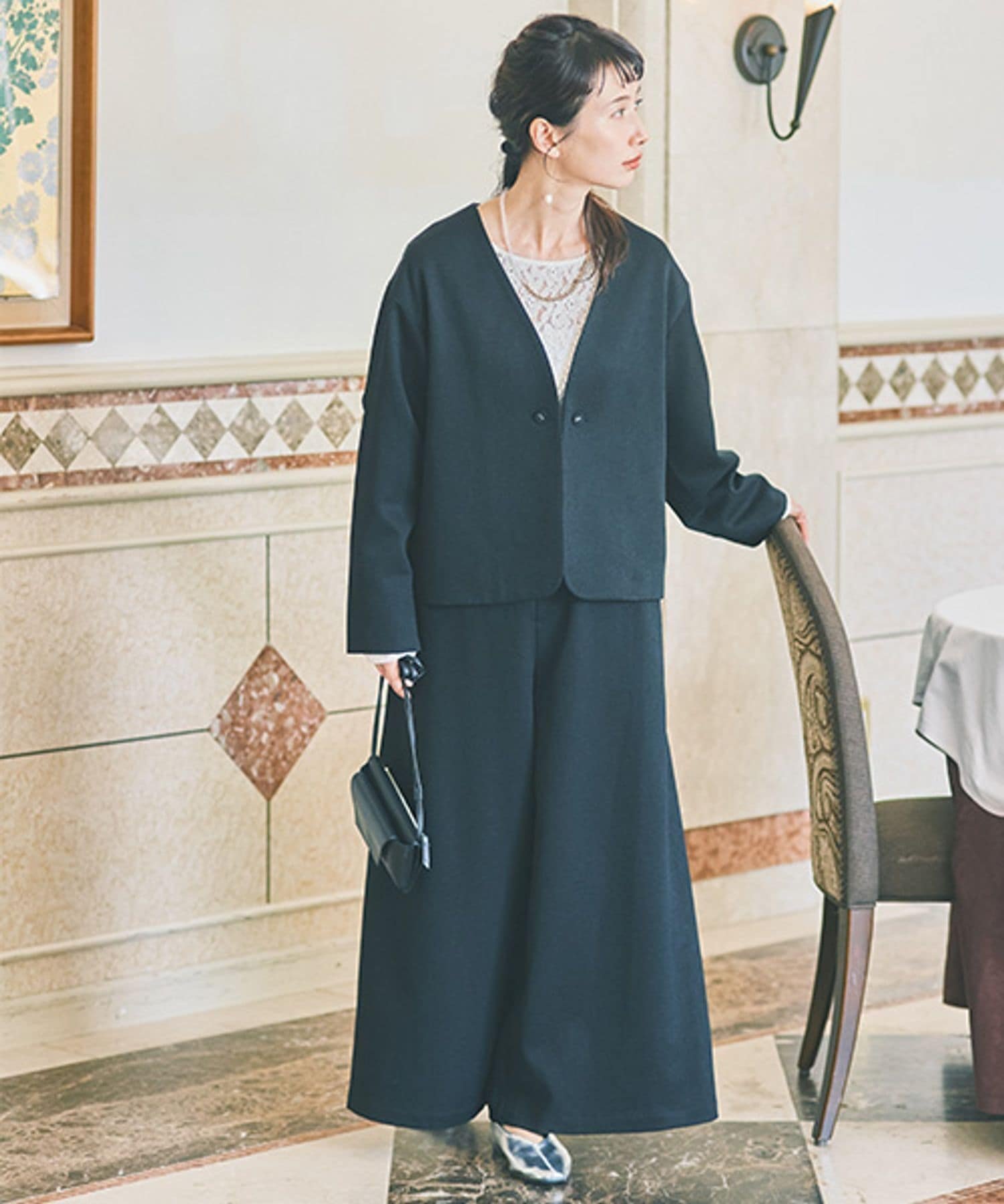 【スタディオ クリップ/studio CLIP】の【WEB限定】アイロンいらずセットアップ《オケージョン2025AW》 インテリア・キッズ・メンズ・レディースファッション・服の通販 founy(ファニー) ファッション Fashion レディースファッション Fashion for Women セットアップ Matching Sets オケージョン Occasion Wear 春 Spring ジャケット Jacket, Outerwear スカーチョ Skacho, Skirt-Pants スニーカー Sneakers, Trainers セットアップ Set-Up, Coordinated Outfit ツイル Twist, Twisted Detail 人気 Popular, Best Seller パール Pearl, Pearl Accent フォーマル Formal, Dressy ボレロ Bolero, Short Cardigan ポケット Pocket, Pocket Detail おすすめ Recommended / Our Picks エレガント 上品 Elegant セレモニー Ceremony 入学式 Entrance Ceremony 卒業式 Graduation Ceremony 結婚式 Wedding 2025年 2025 2025-2026秋冬・A/W Autumn/Winter 2025–26 AW25–26 ブラック19|ID: prp329100004793790 ipo3291000000034782943