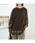【フリークスストア/FREAK'S STORE】のチェックシャツ レイヤード 裏毛 プルオーバー【限定展開】 25AW 人気、トレンドファッション・服の通販 founy(ファニー) ファッション Fashion レディースファッション Fashion for Women トップス・カットソー Cut & Sew Tops シャツ・ブラウス・オフィスカジュアル Elegant Blouses & Button-Ups カジュアルプルオーバー・ニットトップス Pullovers & Knit Tops / Casual Pullovers カーゴパンツ Cargo Pants, Utility Pants チェック Check, Plaid, Tartan デニム Denim, Jeans Material ドッキング Docking, Mixed Material リラックス Relax, Relaxed Fit ルーズ Loose, Oversized A/W・秋冬 Autumn/Winter 冬 Winter / This Winter おすすめ Recommended / Our Picks 2025年 2025 2025-2026秋冬・A/W Autumn/Winter 2025–26 AW25–26 thumbnail ブラウン|ID: prp329100004793791 ipo3291000000034934525