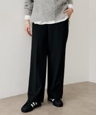 【アンタイトル/UNTITLED】の【暖か素材/ストレッチ性】裏起毛ワイドパンツ 人気、トレンドファッション・服の通販 founy(ファニー) ファッション Fashion レディースファッション Fashion for Women パンツ Pants & Trousers ストレッチ Stretch, Stretchy Fabric スマート Smart, Elegant センター Center, Center Line ポケット Pocket, Pocket Detail ワイド Wide, Wide Fit A/W・秋冬 Autumn/Winter thumbnail ブラック|ID: prp329100004793803 ipo3291000000034880517