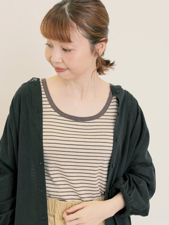 【サマンサモスモス/Samansa Mos2】のテレコノースリ インテリア・キッズ・メンズ・レディースファッション・服の通販 founy(ファニー) https://founy.com/ ファッション Fashion レディースファッション Fashion for Women おすすめ Recommended / Our Picks シンプル Simple, Minimal バランス Balance, Style Balance ラウンド Round, Round Neck |ID: prp329100004793804 ipo3291000000034783023