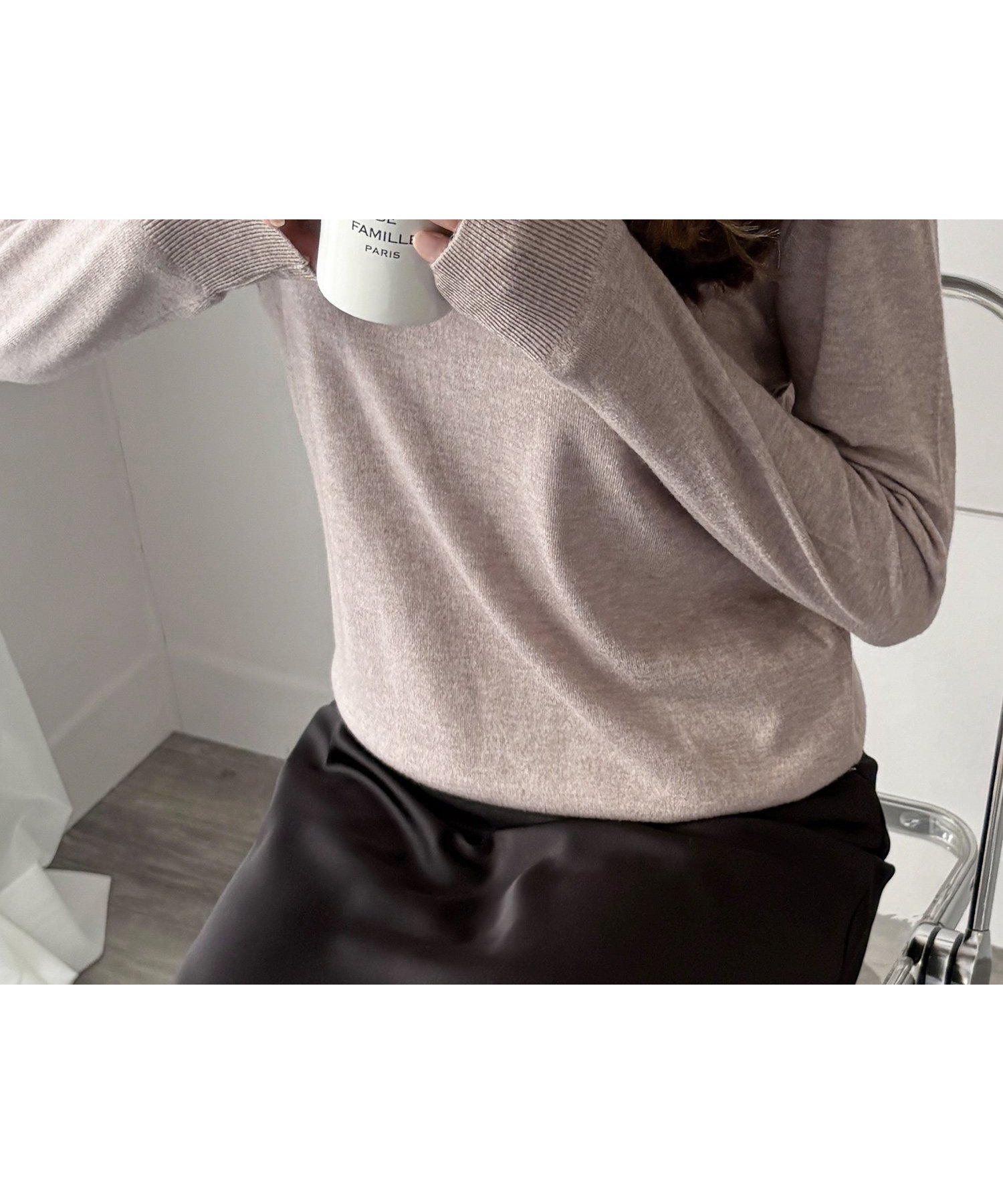 【アミュレット/Amulet】の【Amulet】ハイネック長袖ニットトップス インテリア・キッズ・メンズ・レディースファッション・服の通販 founy(ファニー) 　ファッション　Fashion　レディースファッション　Fashion for Women　トップス・カットソー　Cut & Sew Tops　ニット　Knit Tops & Sweaters　なめらか　Smooth, Silky Texture　インナー　Innerwear　シンプル　Simple, Minimal　ハイネック　High Neck, Mock Neck　長袖　Long Sleeve, Full Sleeve　モカ|ID: prp329100004793827 ipo3291000000034783169