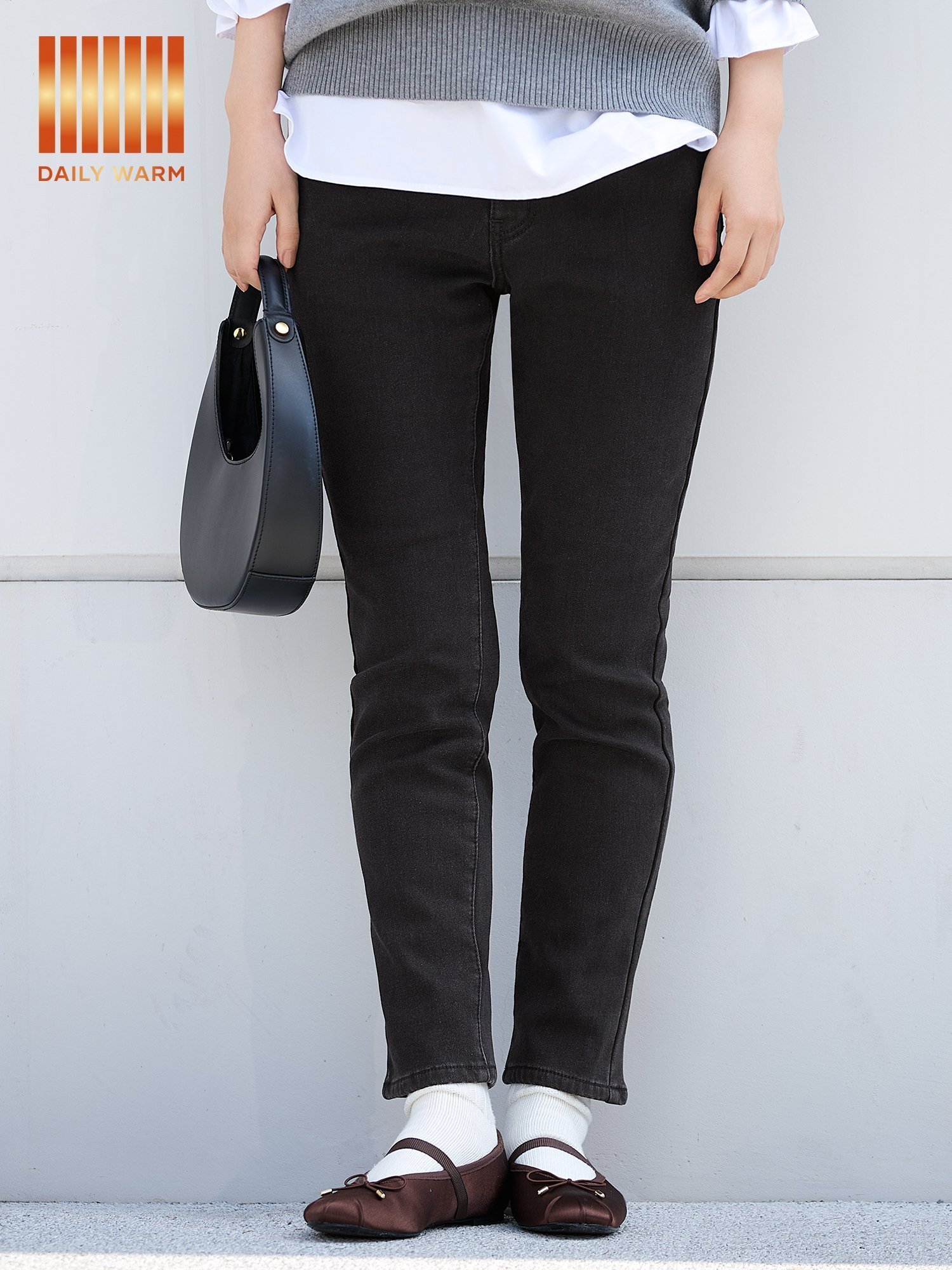 【コカ/COCA】の【DAILY WARM】裏起毛デニムスキニーパンツ インテリア・キッズ・メンズ・レディースファッション・服の通販 founy(ファニー) ファッション Fashion レディースファッション Fashion for Women パンツ Pants & Trousers スウェット / スエット Sweatshirt, Sweatwear スキニー Skinny, Slim Fit ストレッチ Stretch, Stretchy Fabric デニム Denim, Jeans Material バランス Balance, Style Balance フィット Fit, Slim Fit ポケット Pocket, Pocket Detail 無地 Plain, Solid Color 冬 Winter / This Winter 2025年 2025 2025-2026秋冬・A/W Autumn/Winter 2025–26 AW25–26 Black|ID: prp329100004793829 ipo3291000000034903877