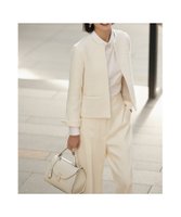 【デミルクス ビームス/Demi-Luxe BEAMS】の【残り僅か】ツイード クルーネック ジャケット* ビームスセレモニー2025 フォーマル 入学 入園 卒業 卒園 ママスーツ 七五三 セットアップ対応 人気、トレンドファッション・服の通販 founy(ファニー) ファッション Fashion レディースファッション Fashion for Women アウター Coat / Outerwear Collection レディースジャケット・軽アウター Jackets スーツ Business Suits & Workwear スーツジャケット・オフィスブレザー Suit Jackets / Blazers スーツセット・2点セット・レディーススーツ Suit Sets / 2-Piece Suits / Office Suit Sets クラシック Classic, Timeless Style ジャケット Jacket, Outerwear スプリング Spring, Spring Collection スリット Slit, Slit Detail スーツ Suit, Formalwear セットアップ Set-Up, Coordinated Outfit ツイード Twill, Twill Weave フォーマル Formal, Dressy フロント Front, Front Design ボックス Boxy, Box Shape ポケット Pocket, Pocket Detail おすすめ Recommended / Our Picks エレガント 上品 Elegant セレモニー Ceremony 入学式 Entrance Ceremony 卒業式 Graduation Ceremony |ID:prp329100004793830