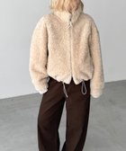 【キャナルジーン/CANAL JEAN】のEl mar シープボアブルゾン 人気、トレンドファッション・服の通販 founy(ファニー) ファッション Fashion レディースファッション Fashion for Women アウター Coat / Outerwear Collection ブルゾンジャケット・スポーティアウター Blouson Jackets デニム Denim, Jeans Material ドローコード Drawcord, Drawstring Cord フェミニン Feminine, Girly ブルゾン Blouson, Bomber Jacket ポケット Pocket, Pocket Detail モコモコ Fuzzy, Fluffy thumbnail ベージュ|ID: prp329100004793846 ipo3291000000034783272