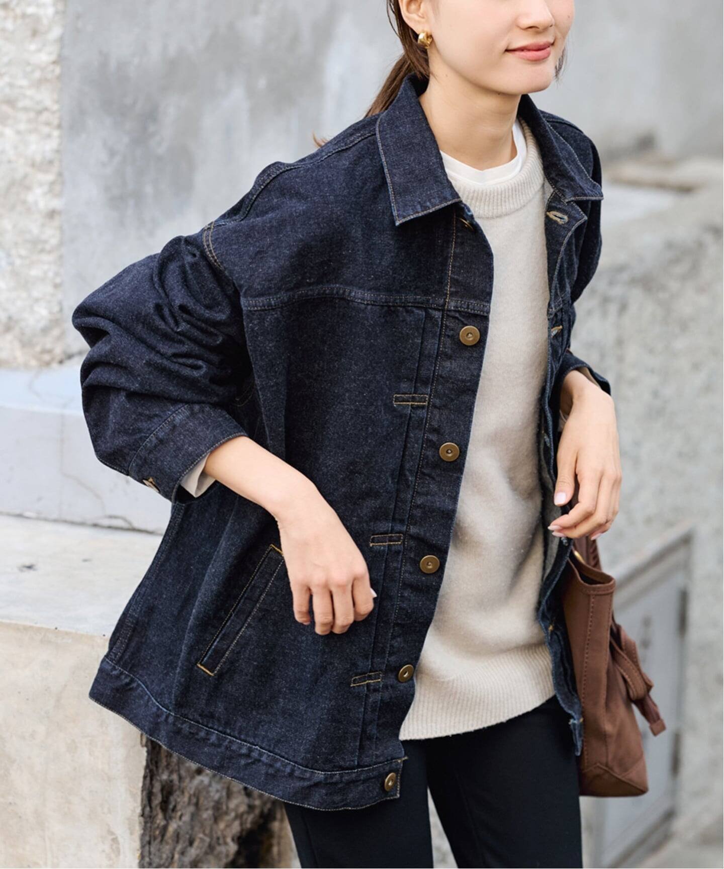 【フレームワーク/FRAMeWORK】の≪追加 ≫エクストララージデニムジャケット インテリア・キッズ・メンズ・レディースファッション・服の通販 founy(ファニー) ファッション Fashion レディースファッション Fashion for Women アウター Coat / Outerwear Collection レディースジャケット・軽アウター Jackets デニムジャケット / カジュアルアウター Denim Jackets おすすめ Recommended / Our Picks ジャケット Jacket, Outerwear スタイリッシュ Stylish, Fashionable デニム Denim, Jeans Material バランス Balance, Style Balance ワイド Wide, Wide Fit ヴィンテージ Vintage Style 再入荷 Restock / Back in Stock ネイビー|ID: prp329100004793871 ipo3291000000034783407