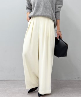 【リヴドロワ/RIVE DROITE】の【ウォッシャブル】【シーズンレスで使える】タックワイドスラックス 人気、トレンドファッション・服の通販 founy(ファニー) ファッション Fashion レディースファッション Fashion for Women インナー Innerwear ウォッシャブル Machine Washable シューズ Shoes, Footwear スラックス Slacks, Dress Pants ポケット Pocket, Pocket Detail 再入荷 Restock / Back in Stock おすすめ Recommended / Our Picks ビジネス 仕事 通勤 Business / Work / Commuting |ID:prp329100004793874