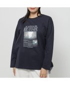 【ニコアンド/niko and】のバック布帛フォトプルオーバー ネイビー|ID: prp329100004793877 ipo3291000000034783447