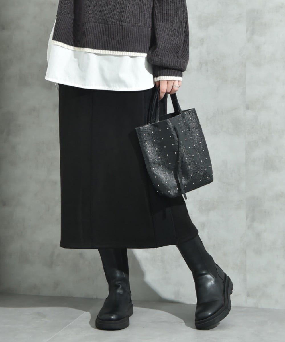 【インタープラネット/INTERPLANET】のスエード*リブワークスカート インテリア・キッズ・メンズ・レディースファッション・服の通販 founy(ファニー) 　ファッション　Fashion　レディースファッション　Fashion for Women　スカート　Skirts　シンプル　Simple, Minimal　ストレッチ　Stretch, Stretchy Fabric　スニーカー　Sneakers, Trainers　トレンド　Trend, Trending Now　フィット　Fit, Slim Fit　ブルゾン　Blouson, Bomber Jacket　ベーシック　Basic, Essential　ポケット　Pocket, Pocket Detail　ブラック|ID: prp329100004793891 ipo3291000000035097578