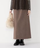 【シップス フォー ウィメン/SHIPS】のSHIPS Colors 手洗い可能 ジャージー へリボーン / チェック タイトスカート ブラウン|ID: prp329100004793893 ipo3291000000034783556