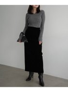 【アニュアンス/anuans】のベルベットナロースカート BLACK|ID: prp329100004793895 ipo3291000000034783562