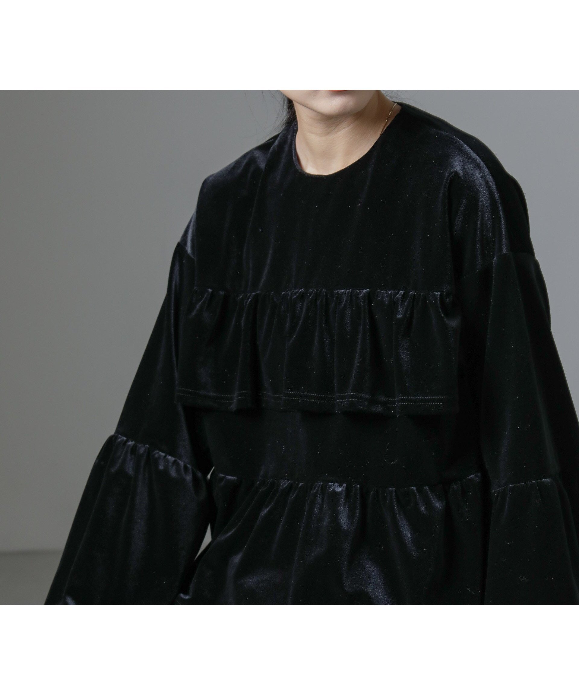 【ナノ ユニバース/nano universe】のベロアフリルカットブラウス インテリア・キッズ・メンズ・レディースファッション・服の通販 founy(ファニー) 　ファッション　Fashion　レディースファッション　Fashion for Women　トップス・カットソー　Cut & Sew Tops　シャツ・ブラウス・オフィスカジュアル　Elegant Blouses & Button-Ups　ベロアトップス　Velour Tops / Velvet-Look Items　ウォッシャブル　Machine Washable　エレガント 上品　Elegant　シンプル　Simple, Minimal　フォーマル　Formal, Dressy　フリル　Frill, Ruffle　ベロア　Velour, Soft Velvet　おすすめ　Recommended / Our Picks　2024年　2024　2024-2025秋冬・A/W　Autumn/Winter 2024–25 AW24–25　ブラック|ID: prp329100004793896 ipo3291000000034783568