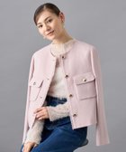 【アナイ/ANAYI】の【セットアップ対応商品】ウールプリペラノーカラー ジャケット pink|ID: prp329100004793897 ipo3291000000034783567