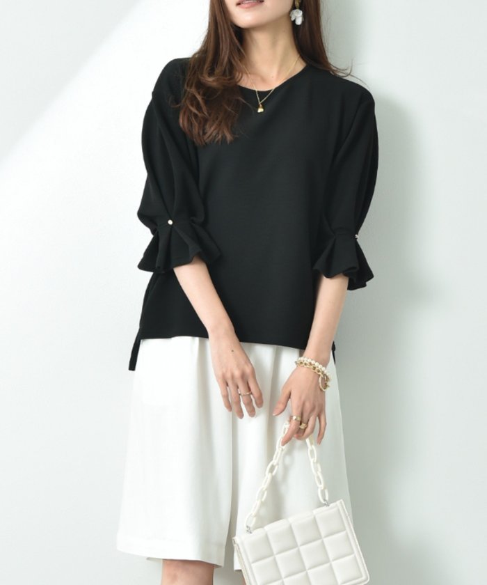 【インタープラネット/INTERPLANET】の【追加】フクレジャガード袖口タックデザインプルオーバー インテリア・キッズ・メンズ・レディースファッション・服の通販 founy(ファニー) https://founy.com/ ファッション Fashion レディースファッション Fashion for Women トップス・カットソー Cut & Sew Tops カジュアルプルオーバー・ニットトップス Pullovers & Knit Tops / Casual Pullovers スリーブ Sleeve, Long Sleeve / Short Sleeve フォルム Silhouette, Form ベーシック Basic, Essential |ID: prp329100004793917 ipo3291000000034783710