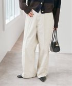 【スピック&スパン/Spick & Span】のバックギャザーチノ ホワイト|ID: prp329100004793929 ipo3291000000034783787