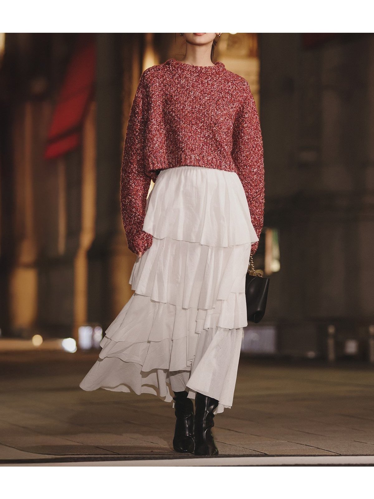 【アニュアンス/anuans】のコットンクレープティアードスカート 人気、トレンドファッション・服の通販 founy(ファニー) ファッション Fashion レディースファッション Fashion for Women スカート Skirts ティアードスカート Tiered Skirts エアリー Airy Texture ティアードスカート Tiered Skirt, Flounced Skirt バランス Balance, Style Balance ランダム Random, Irregular 冬 Winter / This Winter other-1|ID: prp329100004793932 ipo3291000000034783798