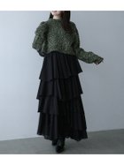 【アニュアンス/anuans】のコットンクレープティアードスカート BLACK|ID: prp329100004793932 ipo3291000000034783800