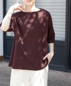 【アーバンリサーチ ドアーズ/URBAN RESEARCH DOORS】のFORK SPOON ミニワッフル5分袖Tシャツ BORDEAUX|ID: prp329100004793935 ipo3291000000034783817