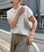 【アンドミー/andme】のUSAコットン 汗染み防止 フレンチスリーブ Tシャツ オフホワイト|ID: prp329100004793942 ipo3291000000034783849