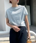 【アンドミー/andme】のUSAコットン 汗染み防止 フレンチスリーブ Tシャツ ブルー|ID: prp329100004793942 ipo3291000000034783861