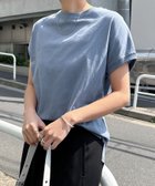 【アンドミー/andme】のUSAコットン 汗染み防止 フレンチスリーブ Tシャツ ブルーグレー|ID: prp329100004793942 ipo3291000000034783862
