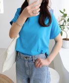 【アンドミー/andme】のUSAコットン 汗染み防止 フレンチスリーブ Tシャツ ターコイズブルー|ID: prp329100004793942 ipo3291000000034783863