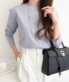 【アンドミー/andme】のキレイ見え ポンチ 長袖 クルーネック トップス ブルーグレー|ID: prp329100004793947 ipo3291000000034783888